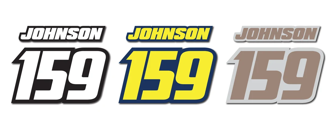Style 7 jersey lettering sample