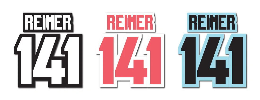 Style 6 jersey lettering sample