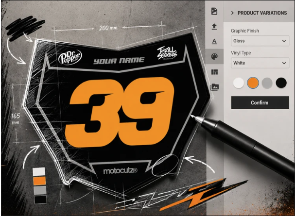 DESIGN YOUR OWN OG FRONT PLATE DECAL